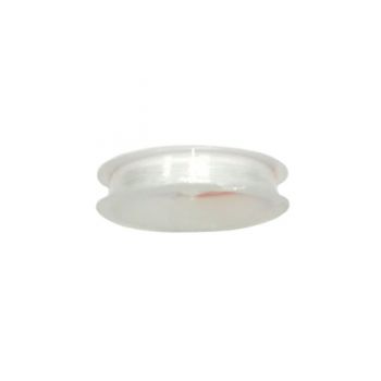 Нить-резинка для бисера и браслетов силиконовая белая 0,8мм 5м