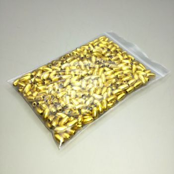Бусины «рис» 3х6мм золотые, 10г