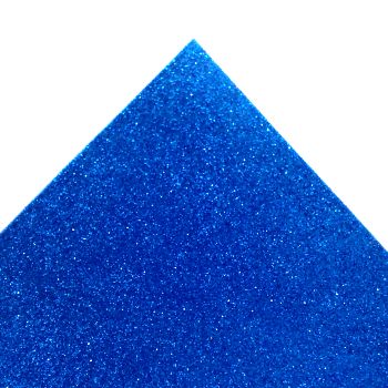 Фоамиран 2мм синий глиттерный 30*40см А3