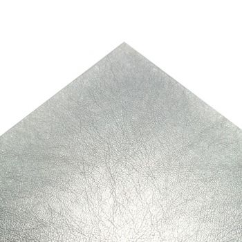 Кожзам (экокожа) серебряный лист 20*28см А4