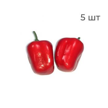 Муляж перец болгарский красный 3,5см - 5шт