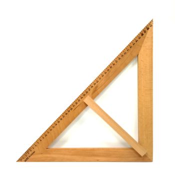 Треугольник портновский деревянный равнобедренный 50см