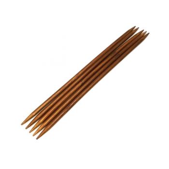 Спицы для вязания носочные бамбук 5мм 20см - 5шт
