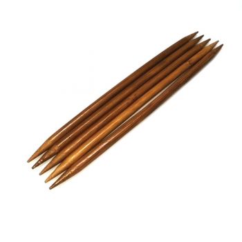 Спицы для вязания носочные бамбук 7мм 20см - 5шт