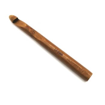Крючок для вязания бамбук 12мм 16см