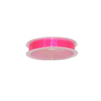 Нить-резинка для бисера и браслетов силиконовая розовая 0,6мм 12м