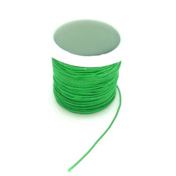 Резинка шляпная 1мм зелёная - 10м