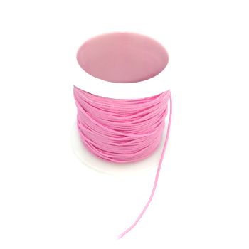 Резинка шляпная 1мм розовая - 10м