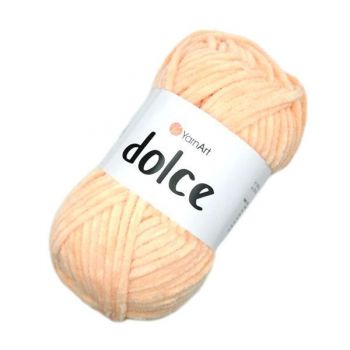 Пряжа «Dolce» YarnArt персиковая - цвет 773 (100% микрополиэстер, 100г)