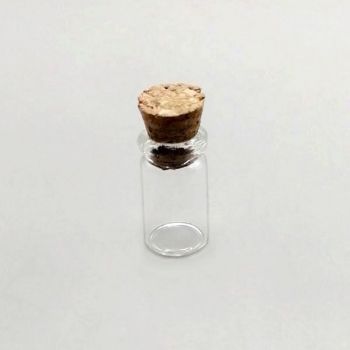 Колбочка (бутылочка) с пробкой маленькая 10*18мм