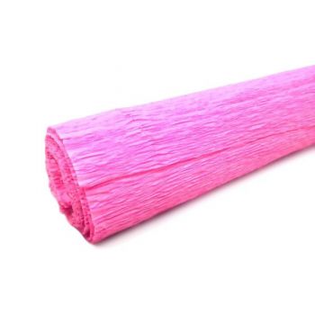 Бумага гофрированная 80г/м2 50см*2,5м розовая