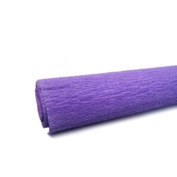 Бумага гофрированная 80г/м2 50см*2,5м светло-фиолетовая