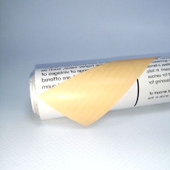 Плёнка упаковочная матовая газета белая с персиковой обратной стороной 58см*10м