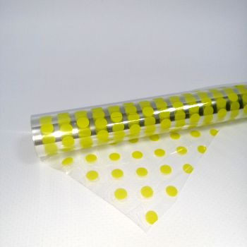Плёнка упаковочная прозрачная «бисер» салатовая 40мкм 70см*8м