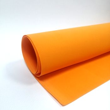 Фоамиран оранжевый 1мм 60*70см для флористики 1лист