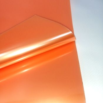 Плёнка упаковочная глянцевая оранжевая 58*58см - 1шт