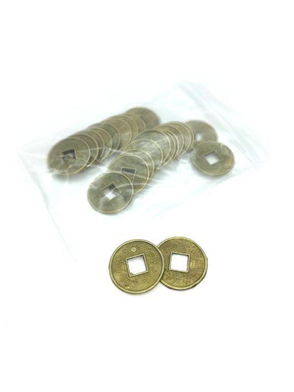 Монеты китайские бронза 16мм - 25шт